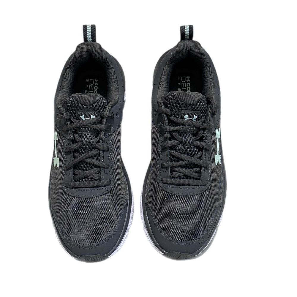 Under Armour NWOB Charged Assert 10 Running Shoes Jet Grey Aqua Foam Size US 10 - Picture 3 of 8